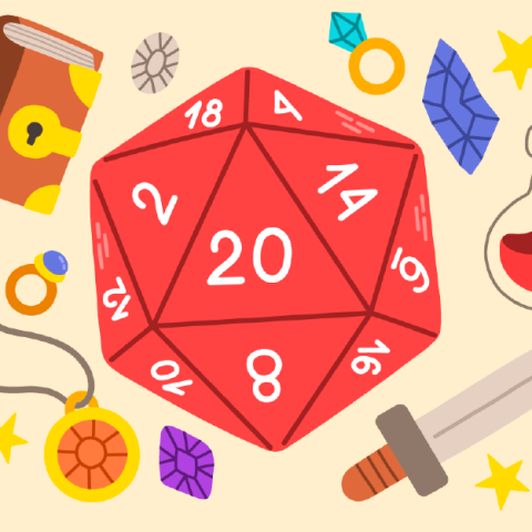 Dungeons and Dragons DIce, D20