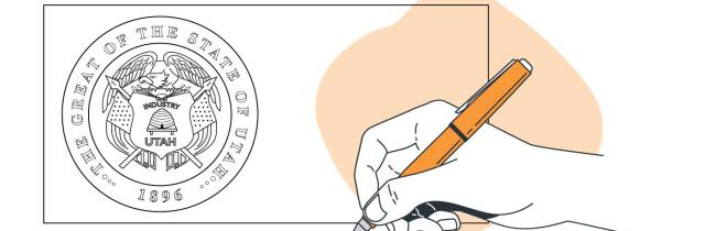 hand with pen